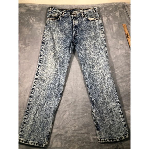 Vintage 80s 90s Levis Jeans Pants Men’s 38 32 Acid Wash 540 Red Tab USA Skate - Picture 1 of 5